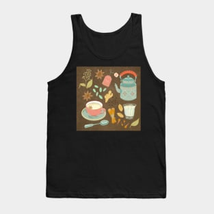 Chai tea Illustration Tank Top